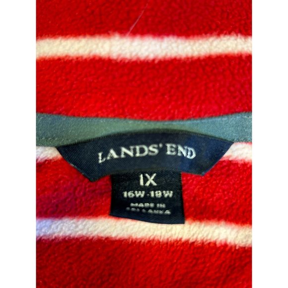 Lands End 3/4 Zip Pullover Fleece Sweater Women Size 1X - Picture 5 of 5